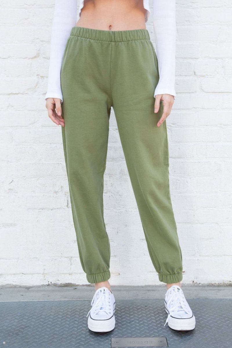 Pantalon Survêtement Brandy Melville Rosa Vert | YWO-44732358